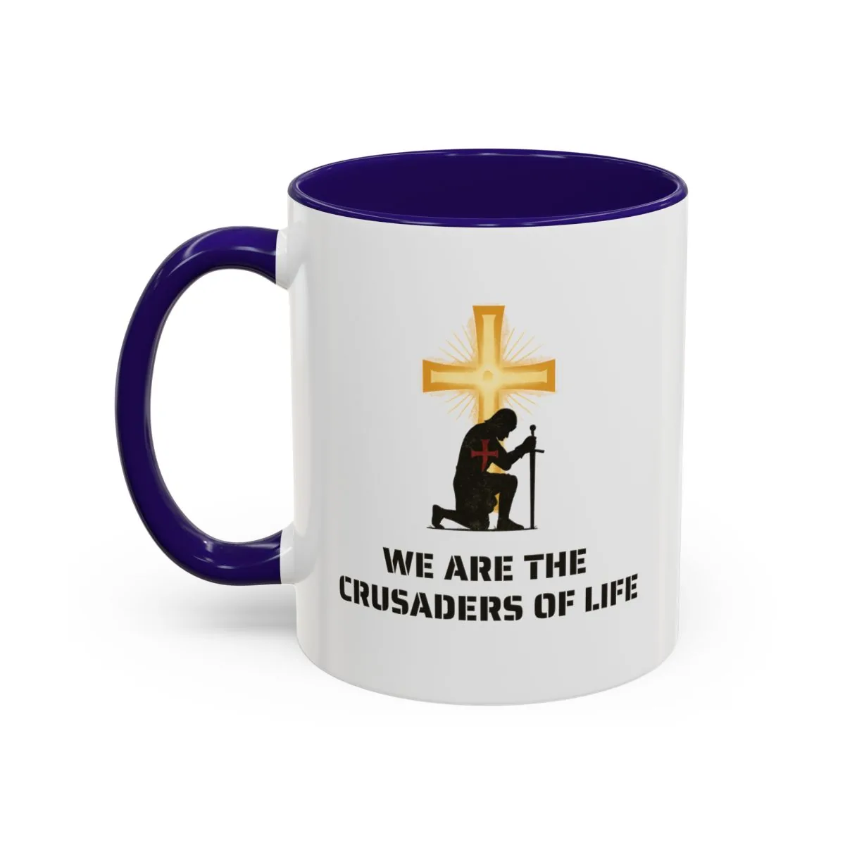 Kneeling Knight, Crusaders of Life - Black - Back