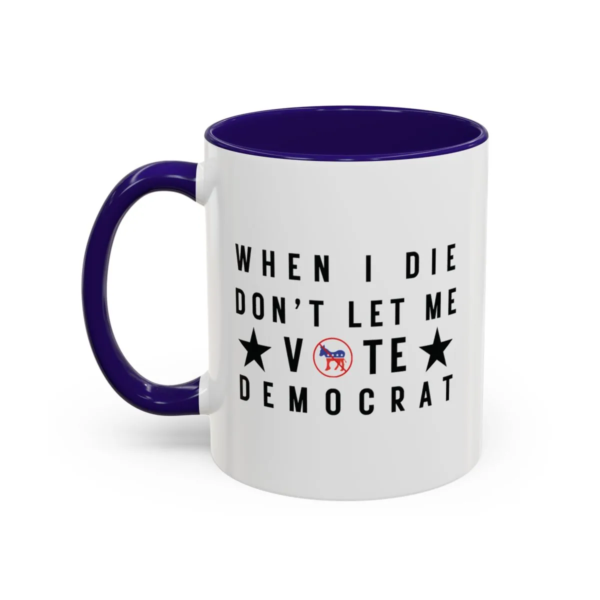 Don't Let Me Vote Democrat - Black - Back
