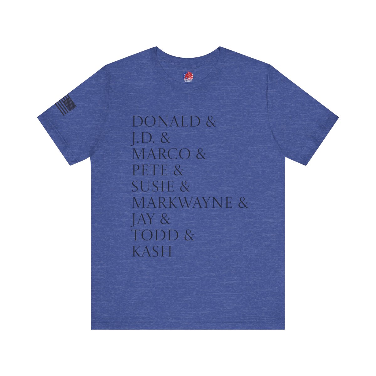 The Patriots Lineup 2.0 - Heather True Royal - Front