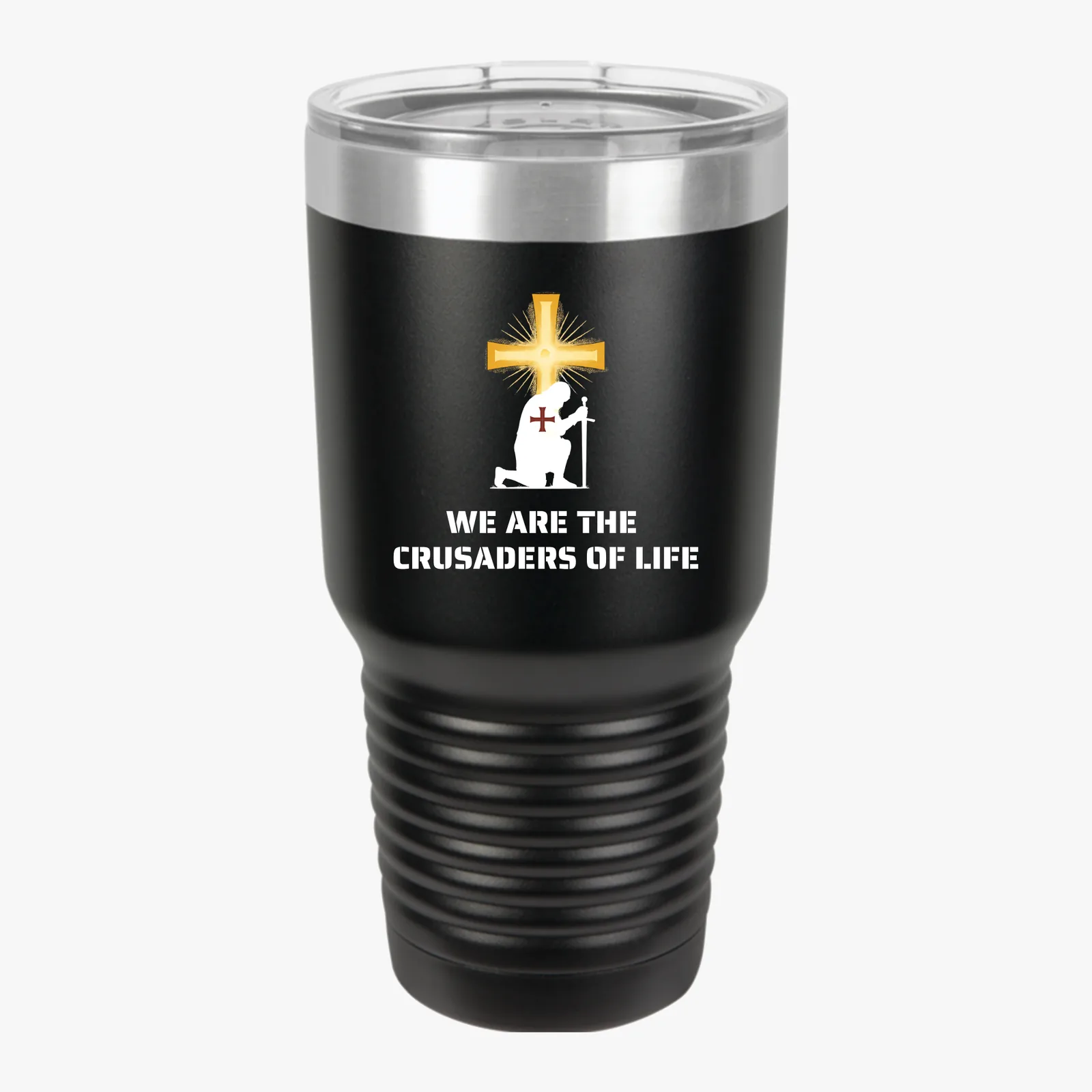 Crusaders of Life, Kneeling Knight - Black - Back