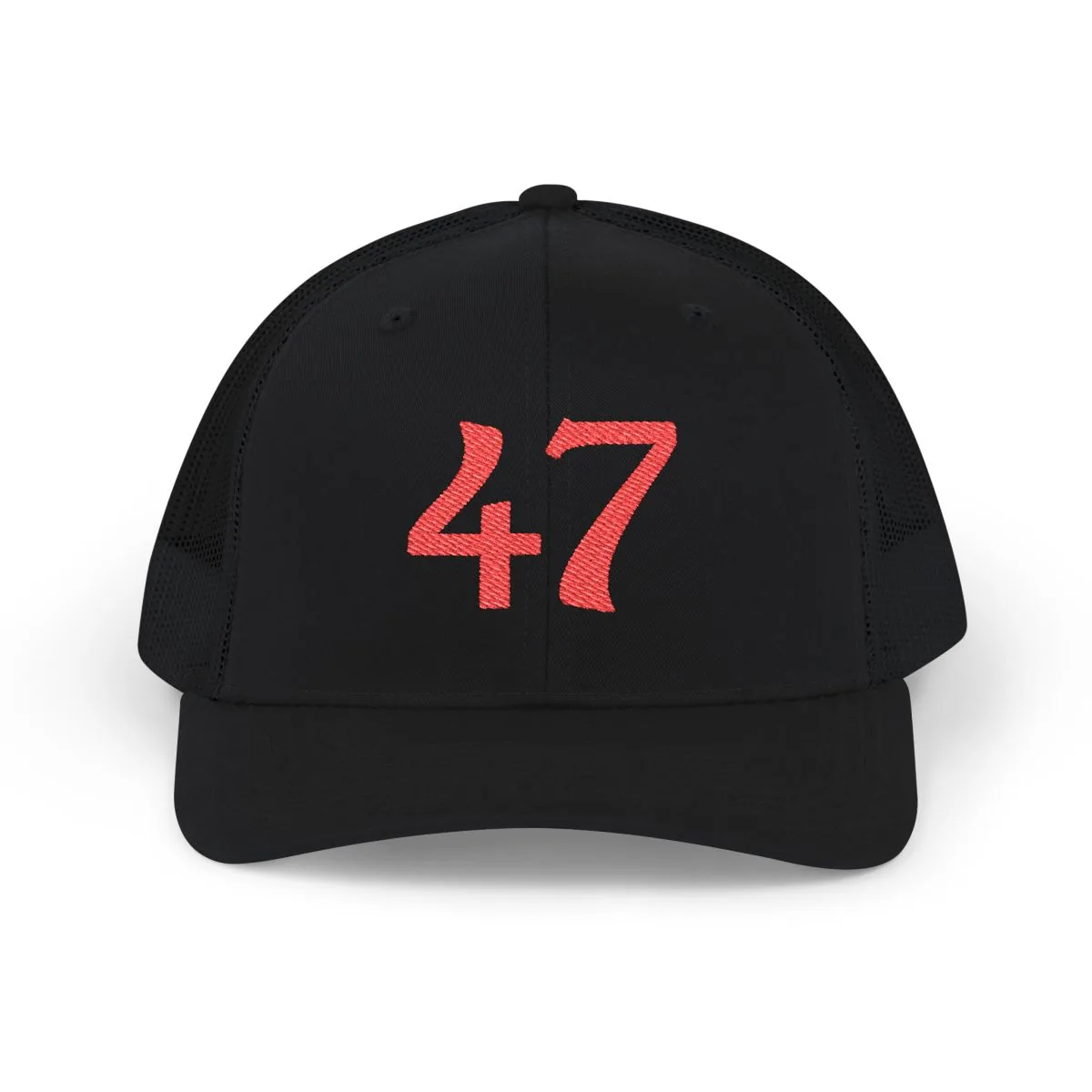 47 Hat - Black - Front
