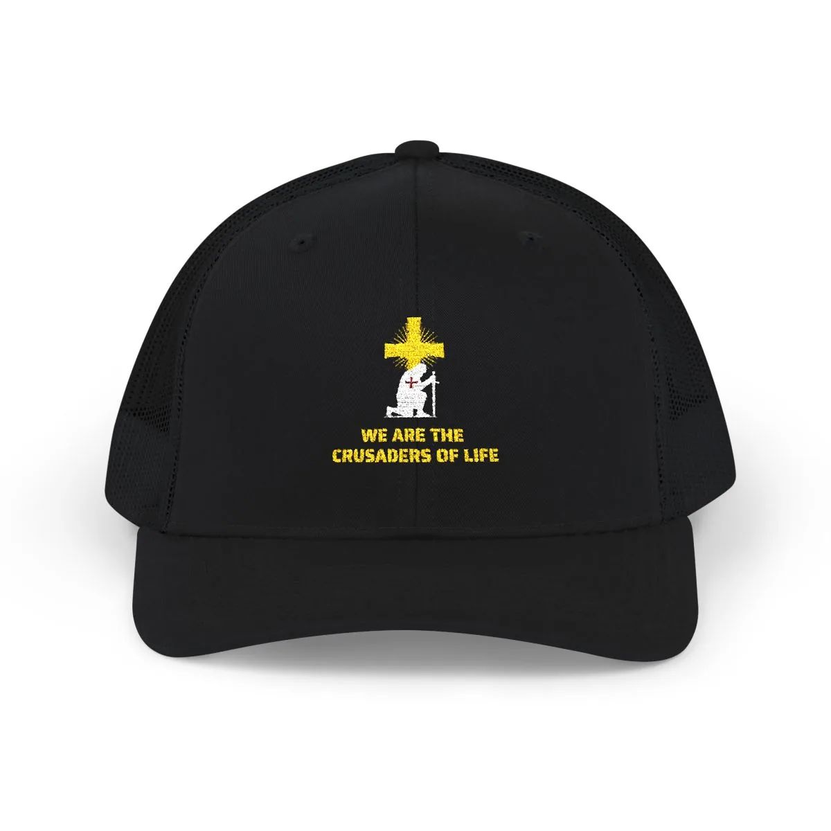 Kneeling Knight, Crusaders of Life - Black - Front