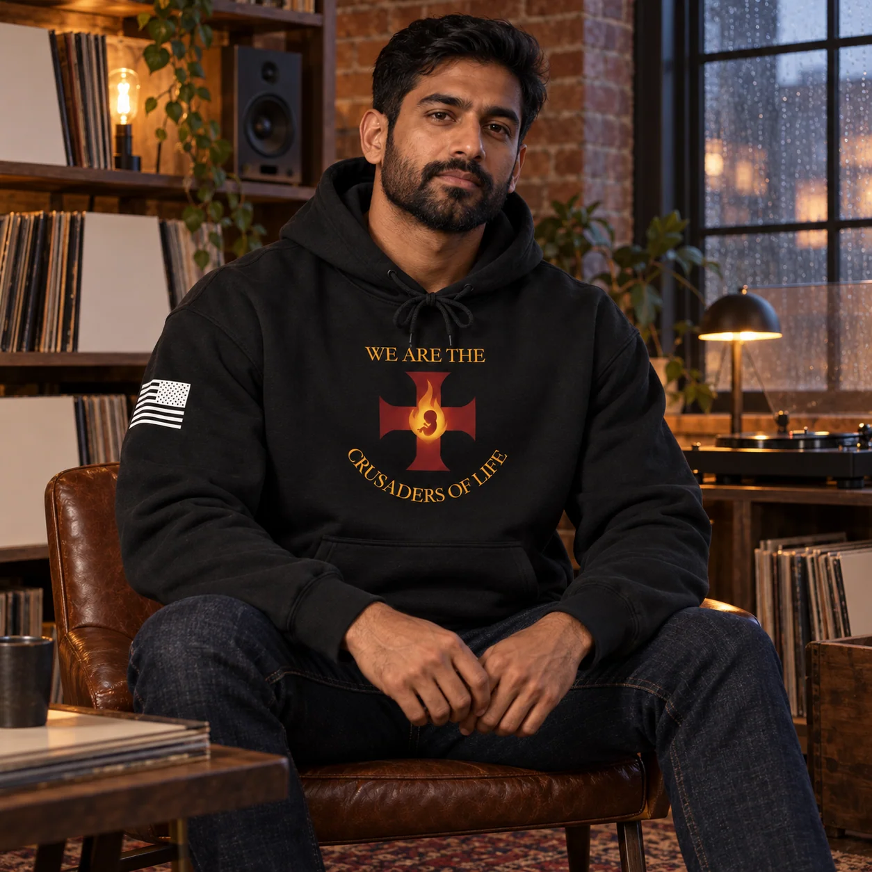 Crusaders of Life Flame Cross Hoodie -  thumbnail 11