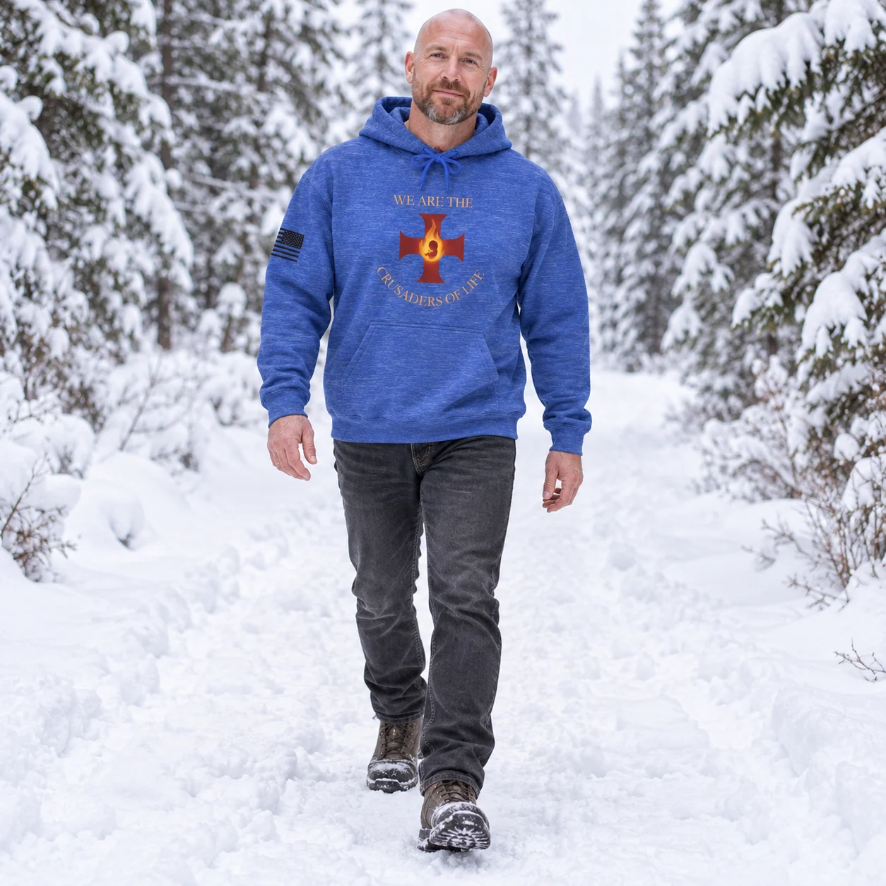 Crusaders of Life Flame Cross Hoodie -  thumbnail 12