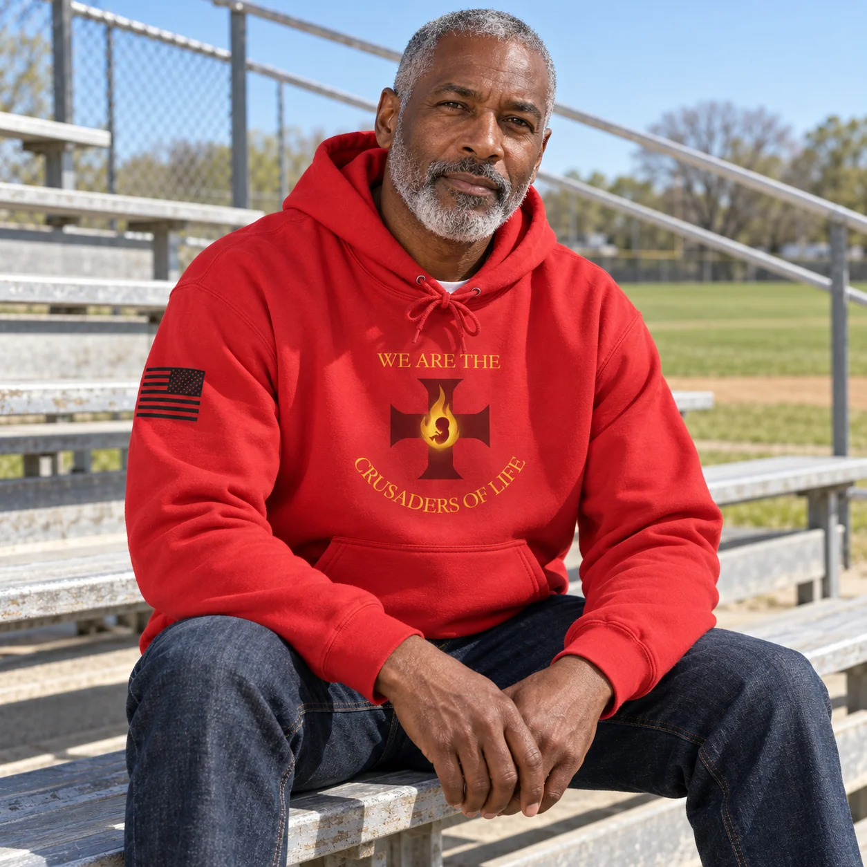 Crusaders of Life Flame Cross Hoodie -  thumbnail 13