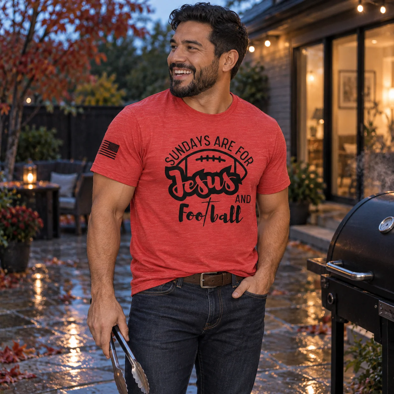 Sundays Are for Jesus and Football T-Shirt -  thumbnail 12