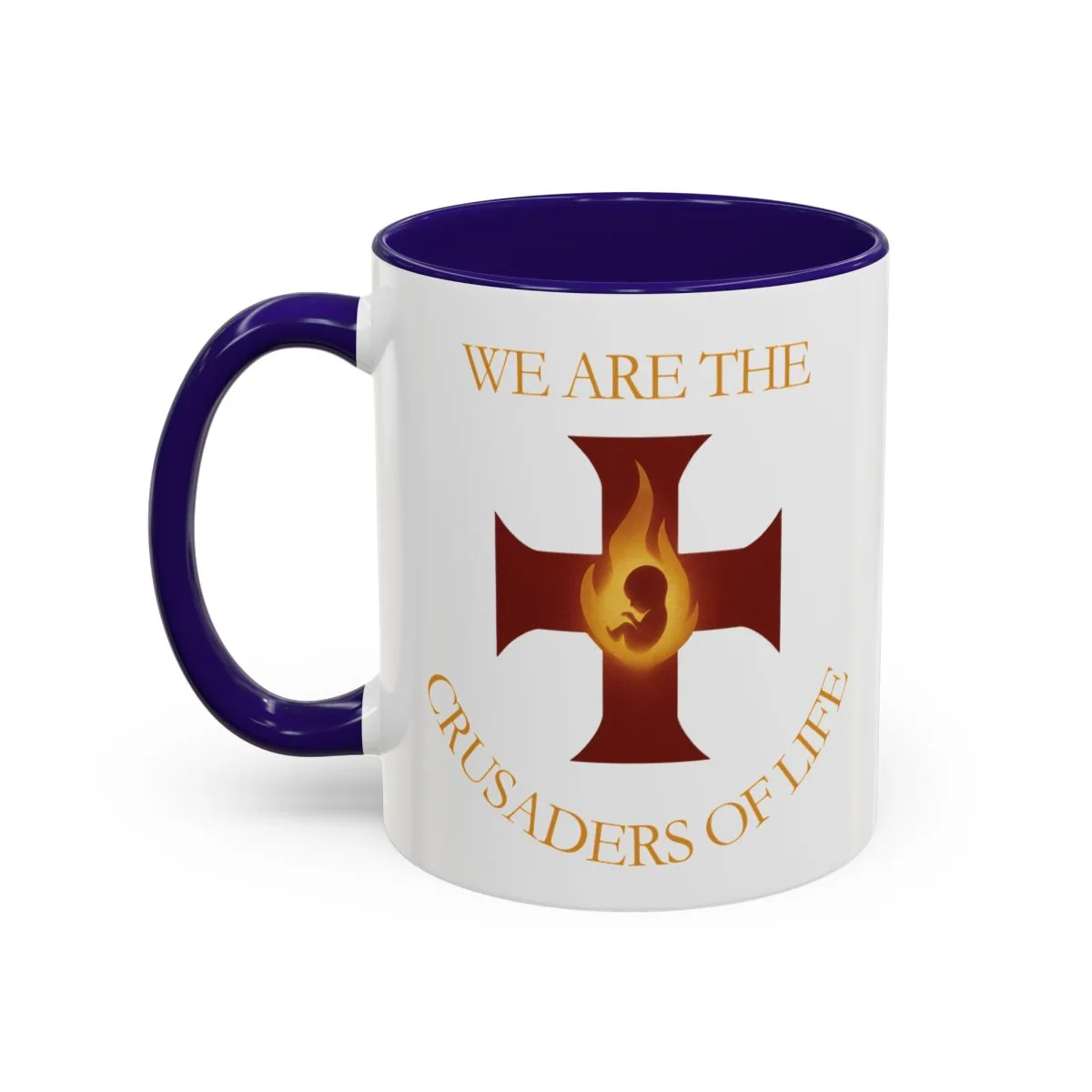 Crusaders of Life Flame Cross - Black - Back