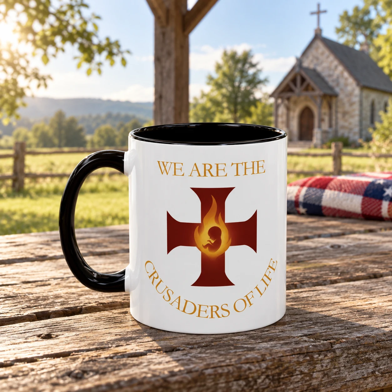 Crusaders of Life Flame Cross Coffee Mug -  thumbnail 4