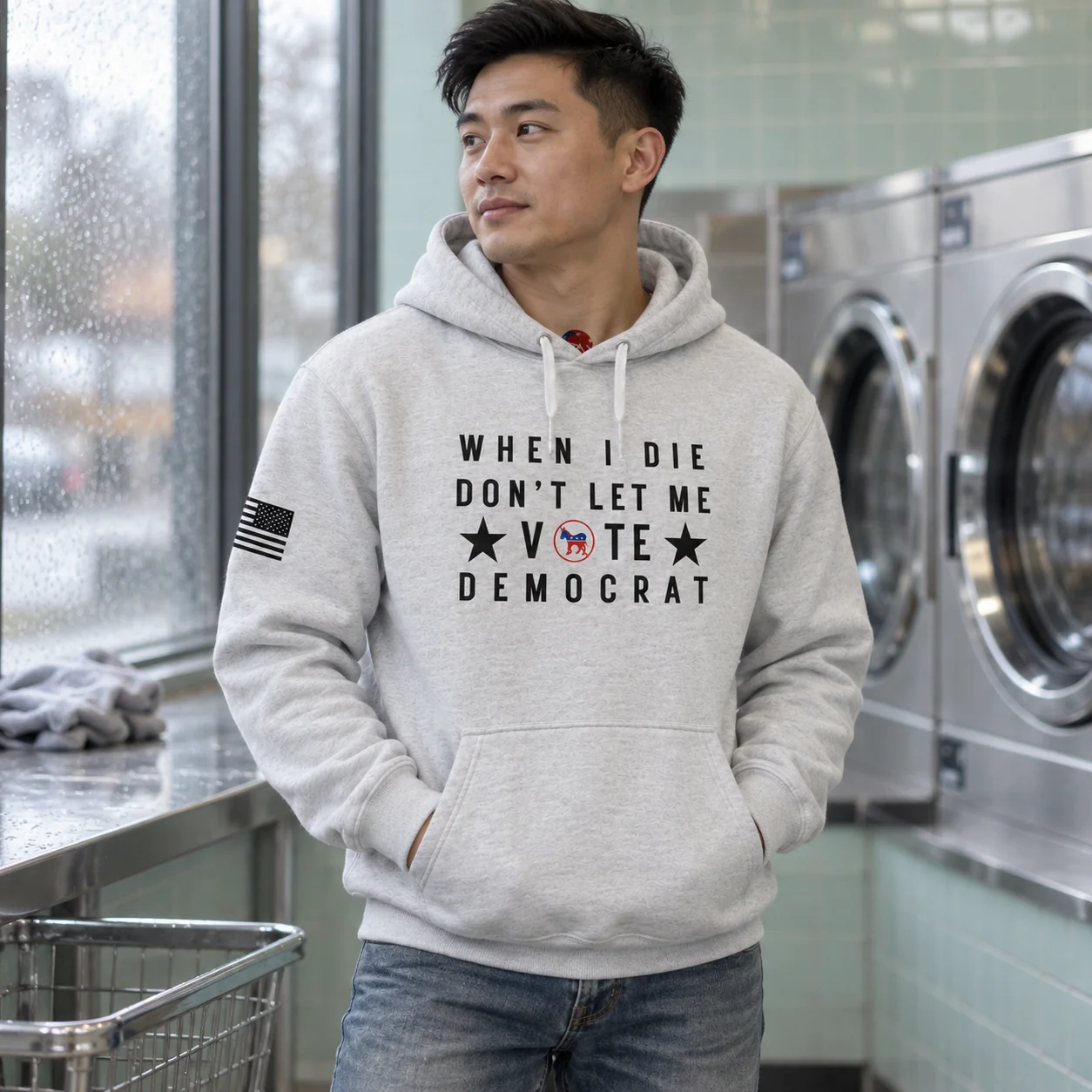 Don't Let Me Vote Democrat Hoodie -  thumbnail 11