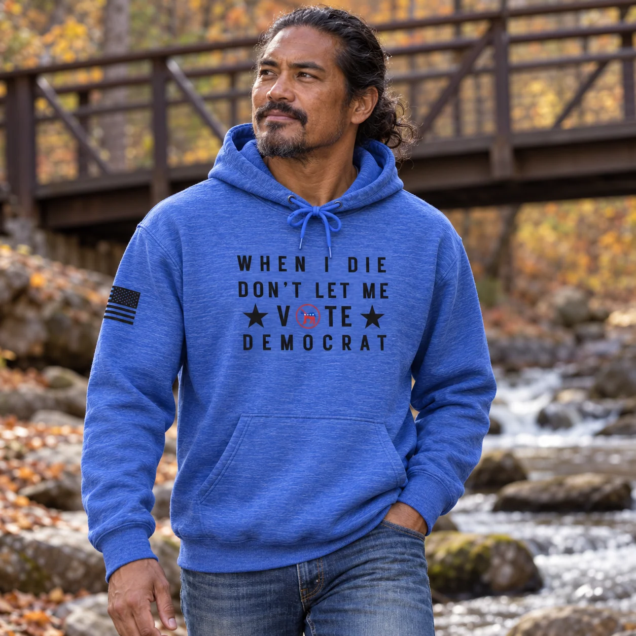 Don't Let Me Vote Democrat Hoodie -  thumbnail 12