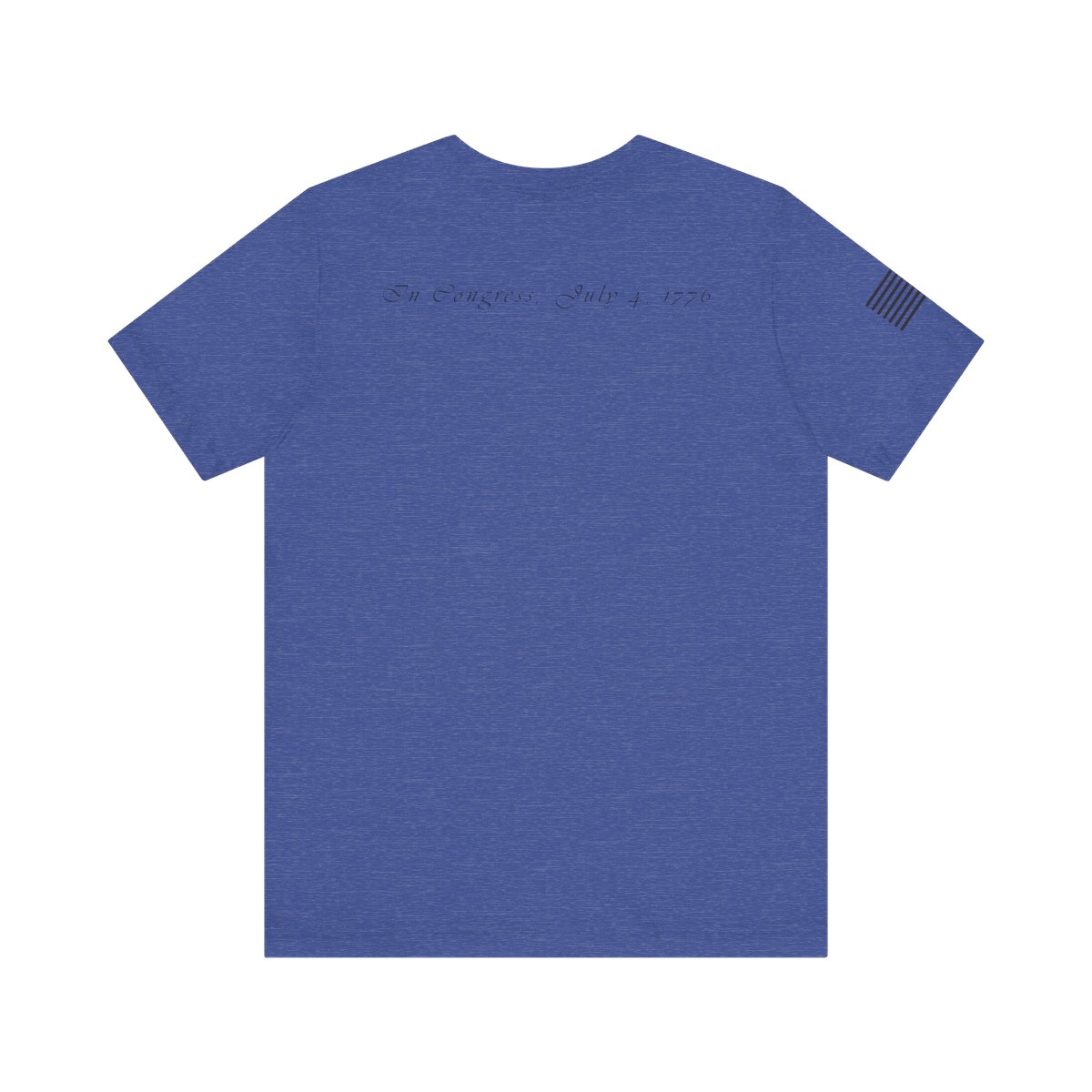 Declaration of Independence T-Shirt - Heather True Royal - Back