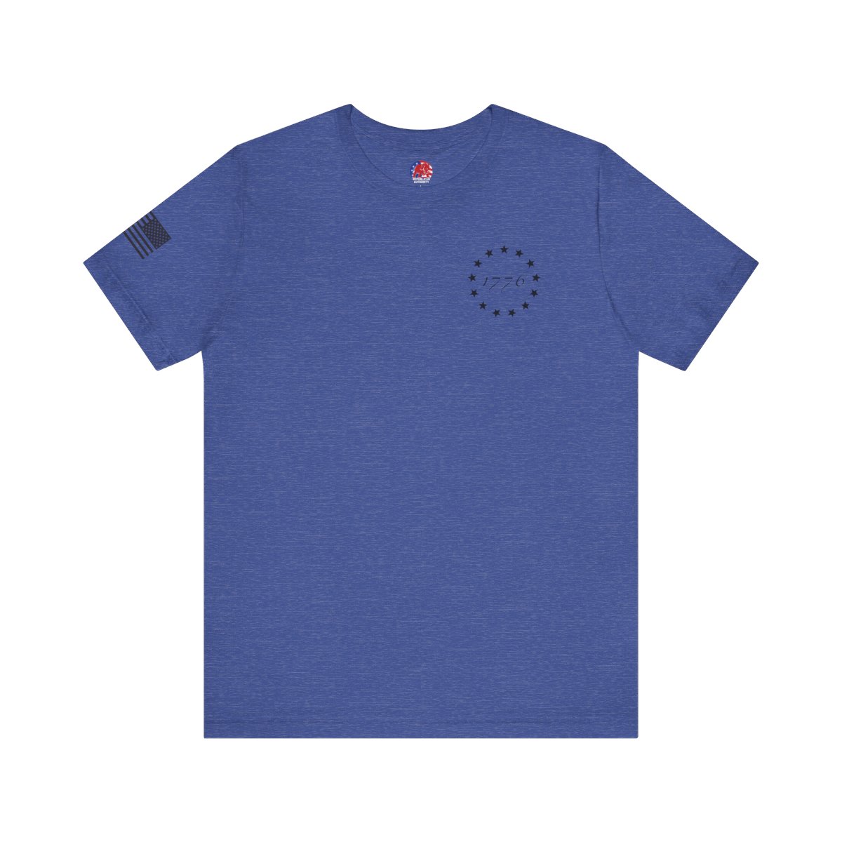 Declaration of Independence T-Shirt - Heather True Royal - Front