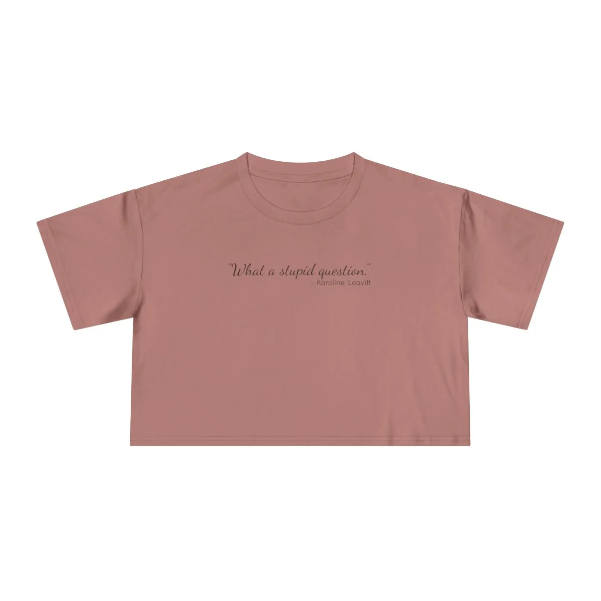 The "Stupid Question" Tee: Women's Version, Cropped -  thumbnail 11