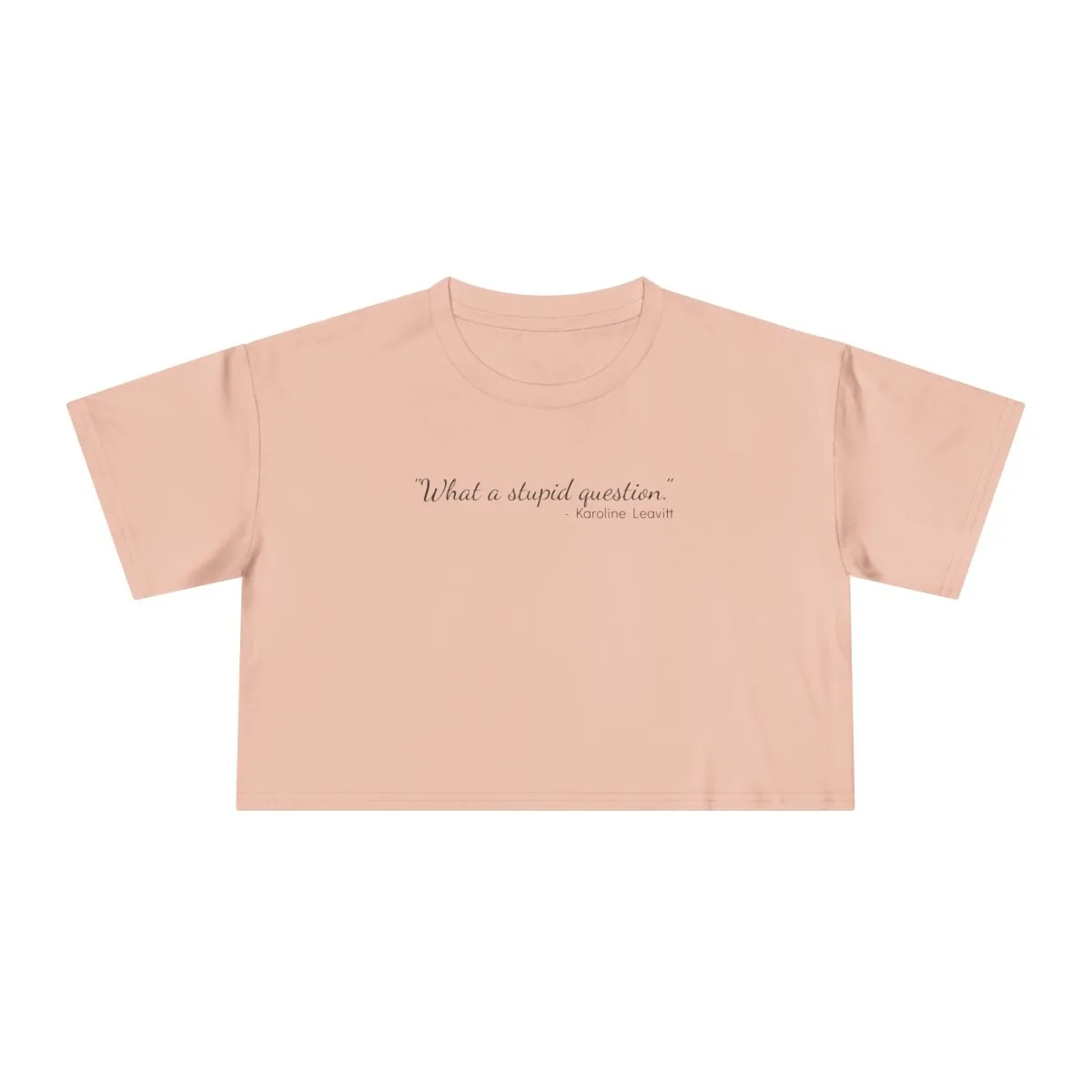 The "Stupid Question" Tee: Women's Version, Cropped -  thumbnail 3
