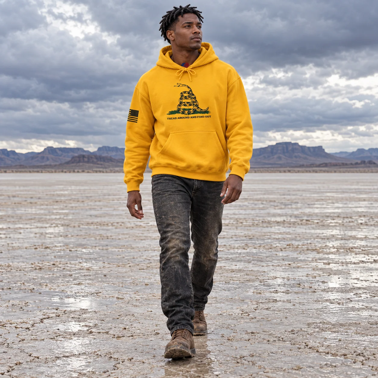 Tread Around and Find Out - Gold - Back