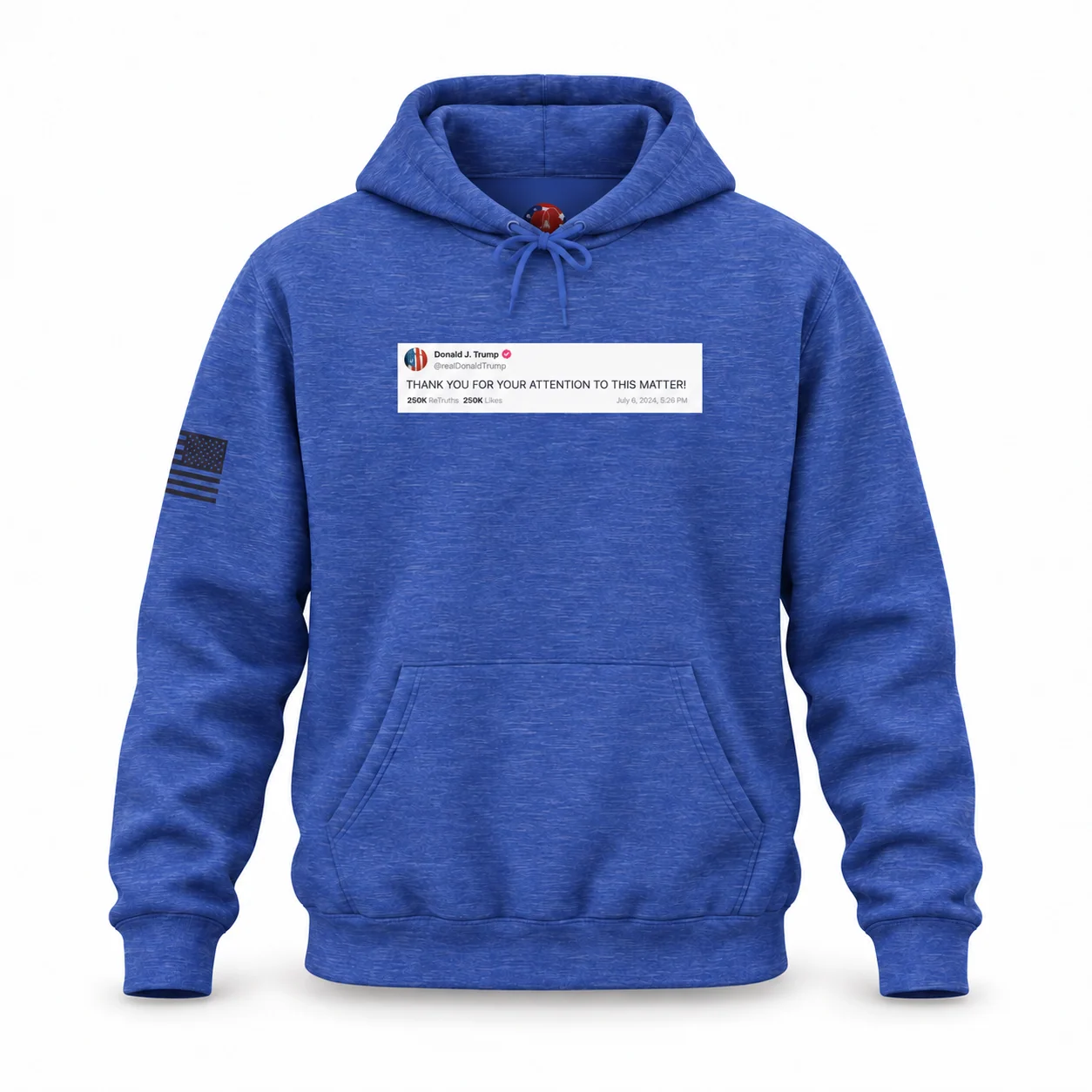 Truth Social - Heather Sport Royal - Front