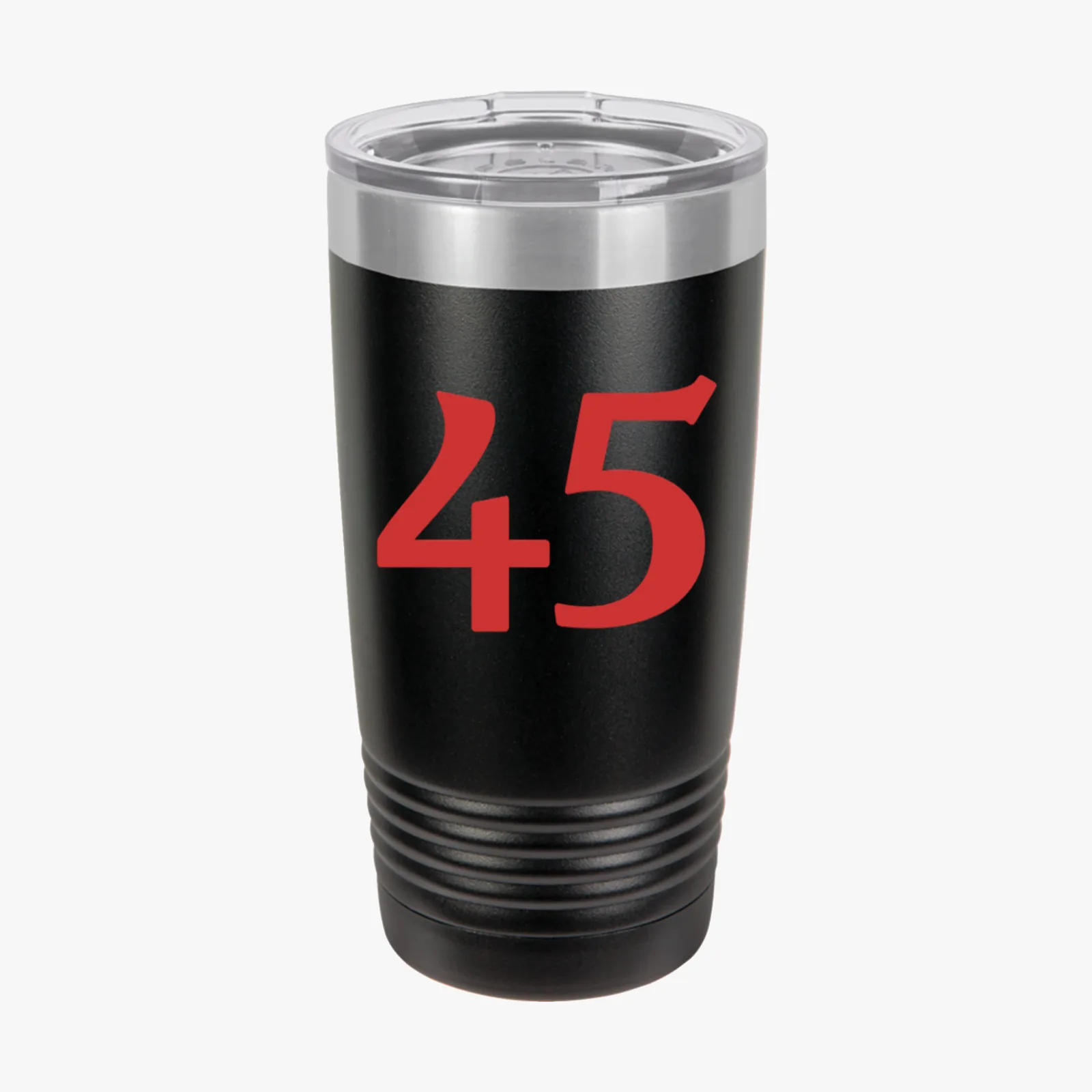 45 Tumbler - Black - Front