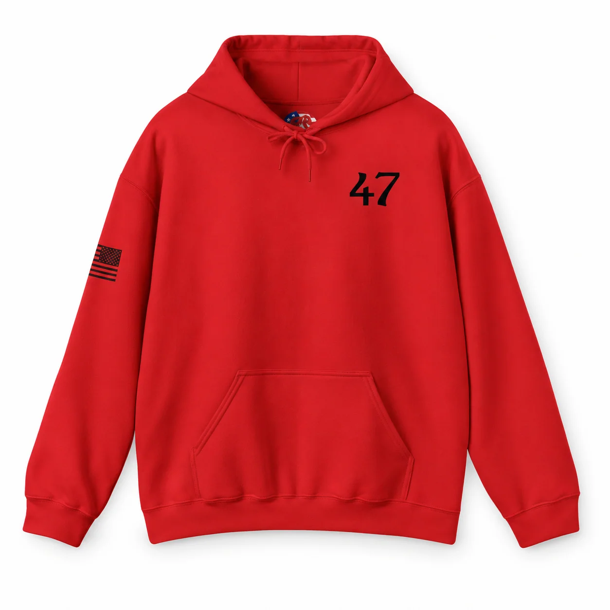 47 Hoodie - Red - Front