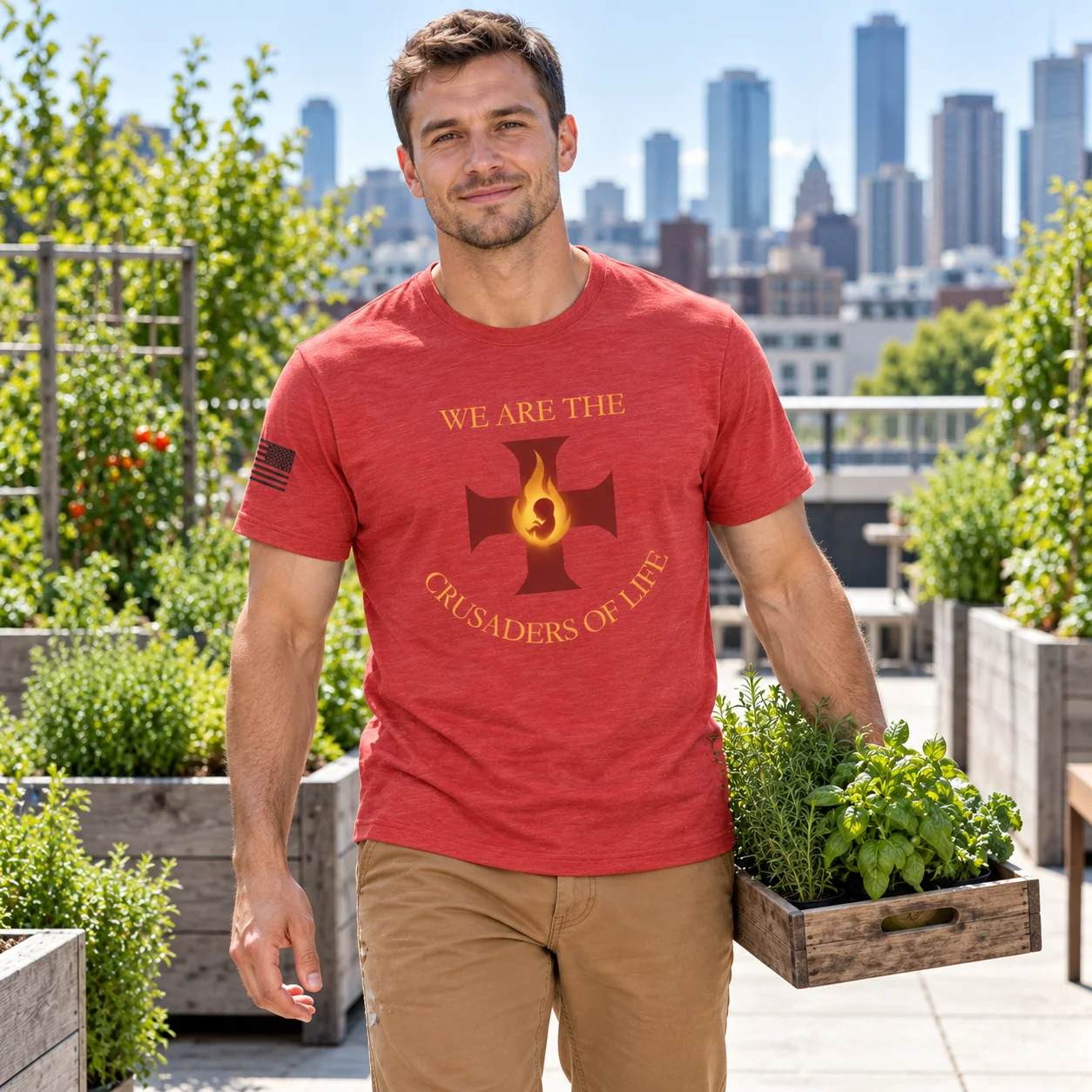 Crusaders of Life Flame Cross T-Shirt -  thumbnail 11