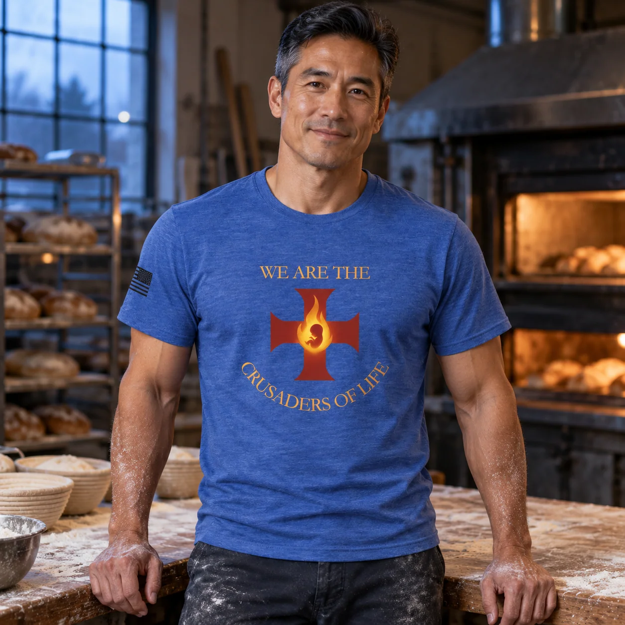 Crusaders of Life Flame Cross T-Shirt -  thumbnail 12
