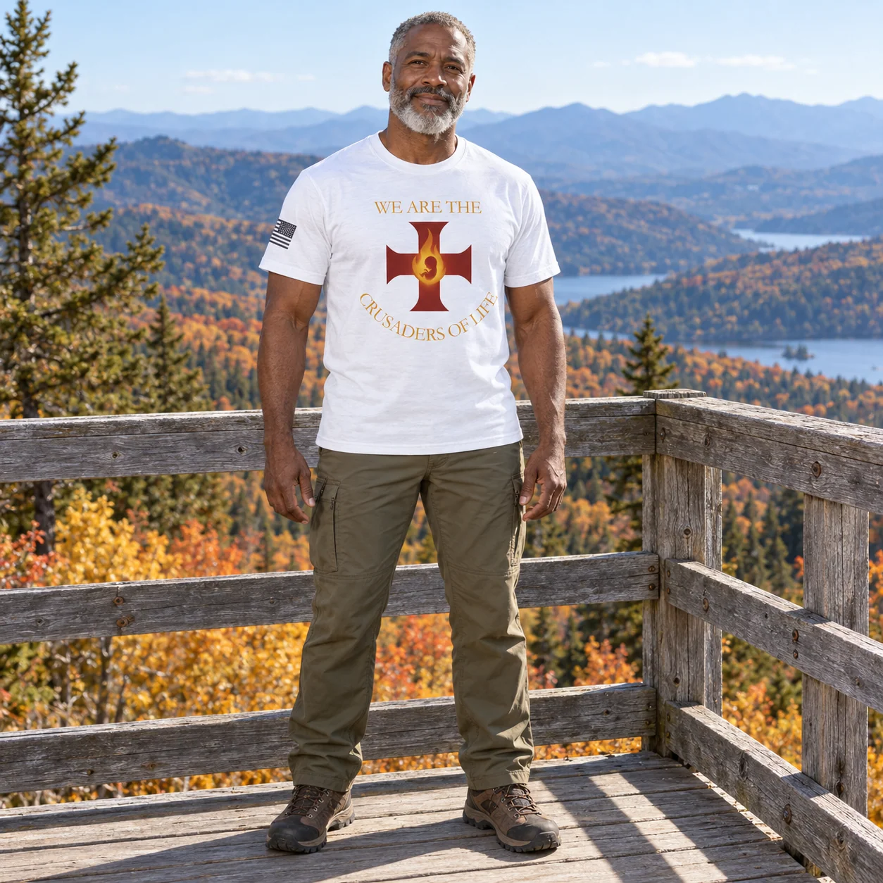 Crusaders of Life Flame Cross T-Shirt -  thumbnail 13