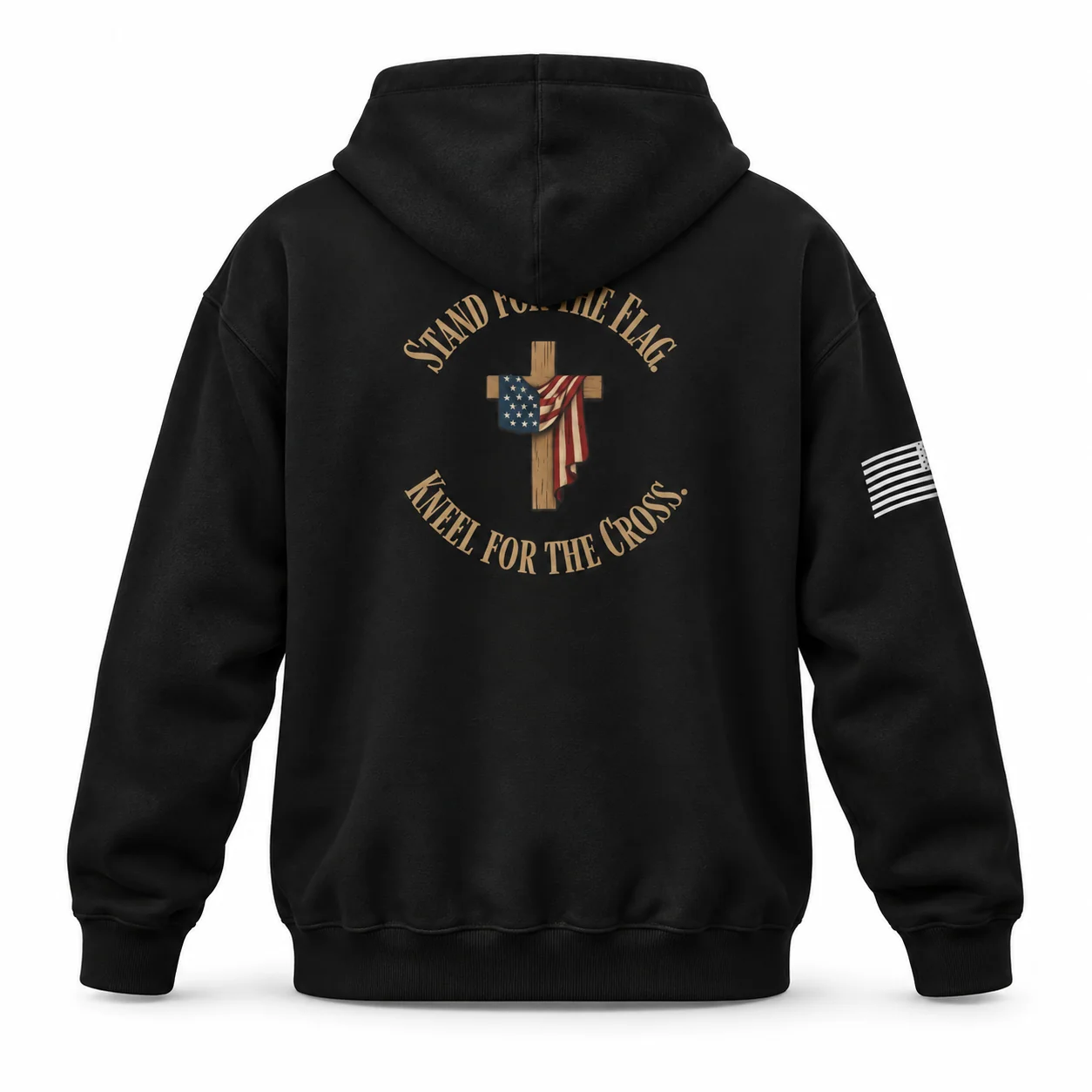Stand for the Flag. Kneel for the Cross. Hoodie -  thumbnail 16
