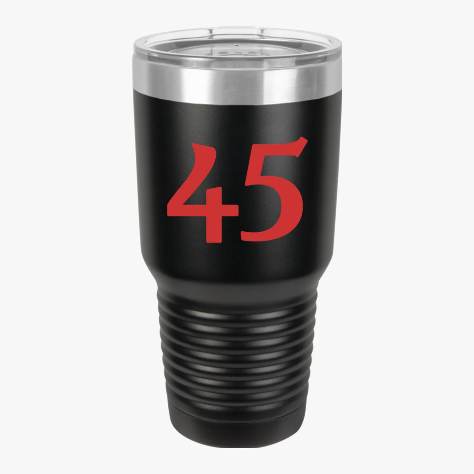 45 Tumbler - Black - Front