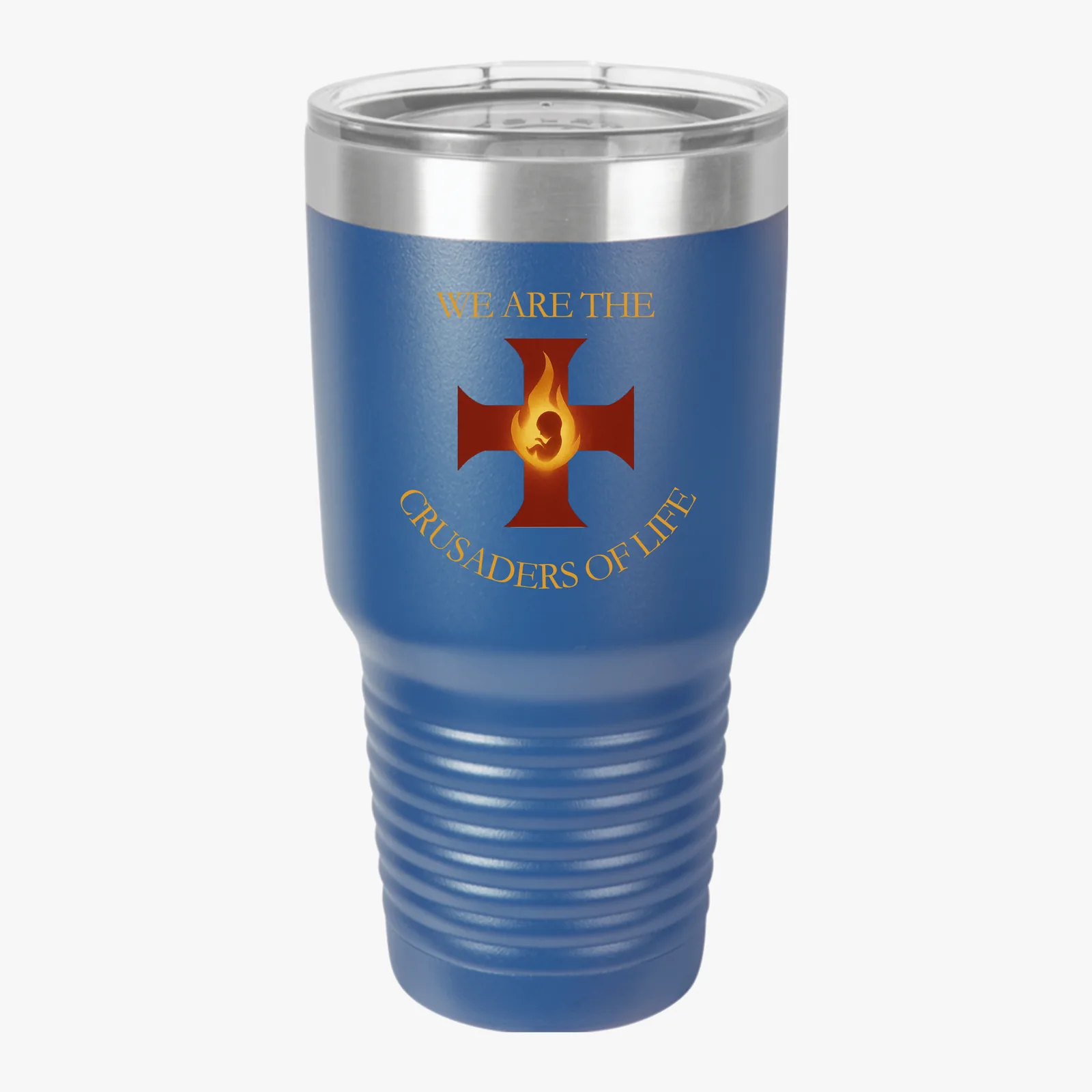 Crusaders of Life Flame Cross - Black - Front