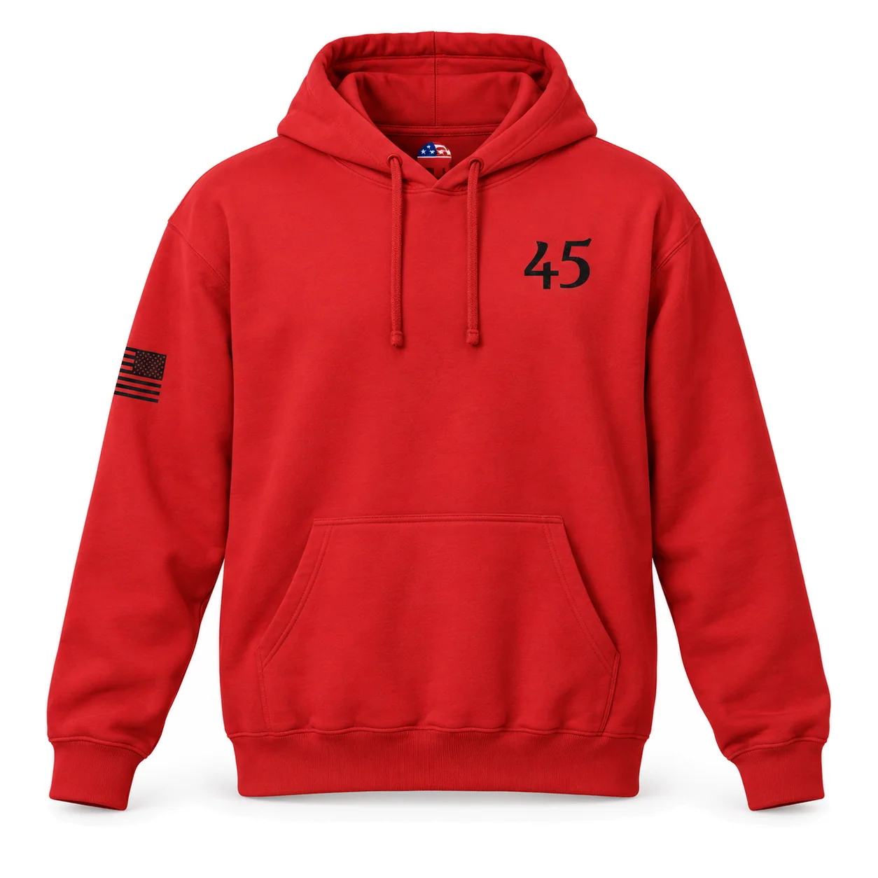 45 Hoodie - Red - Front