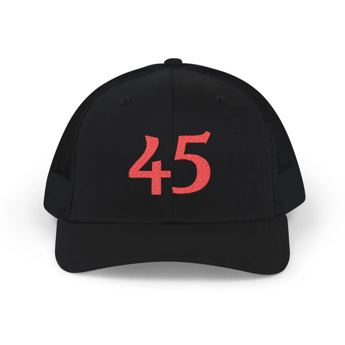 45 Hat - Black - Front