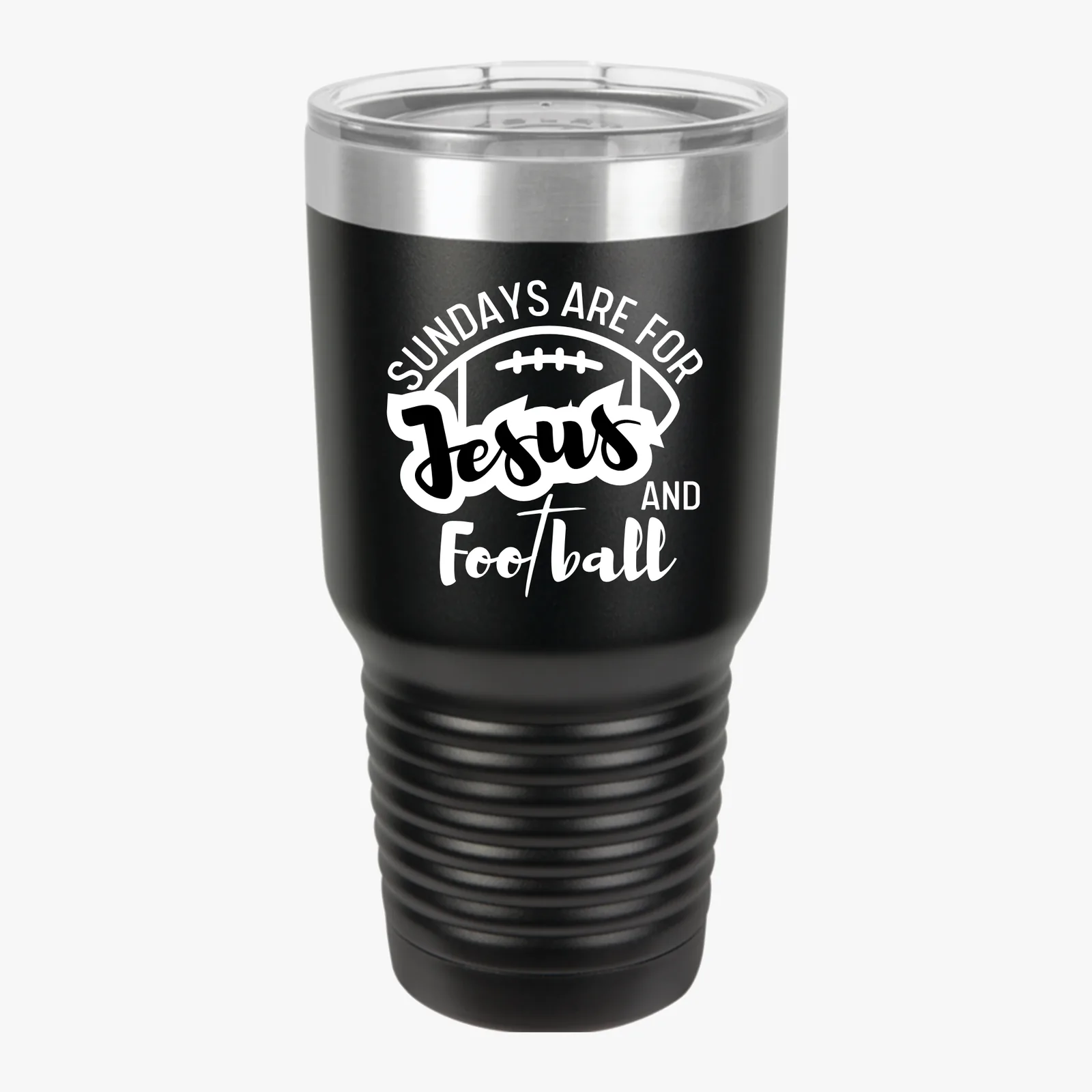 Sundays are for Jesus and Football - Black - Front
