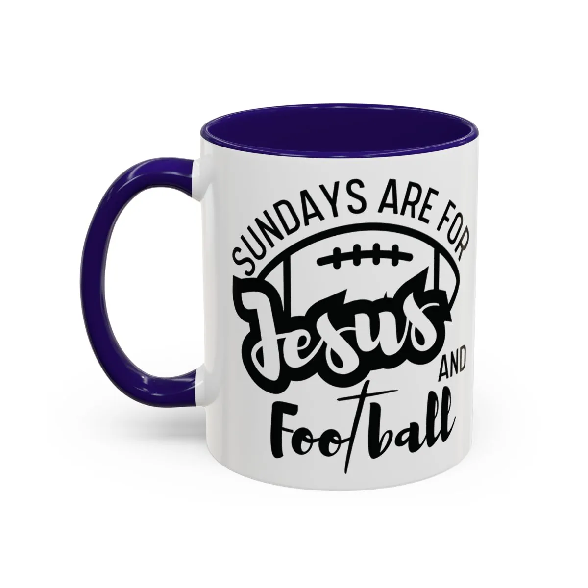 Sundays Are for Jesus and Football - Black - Back
