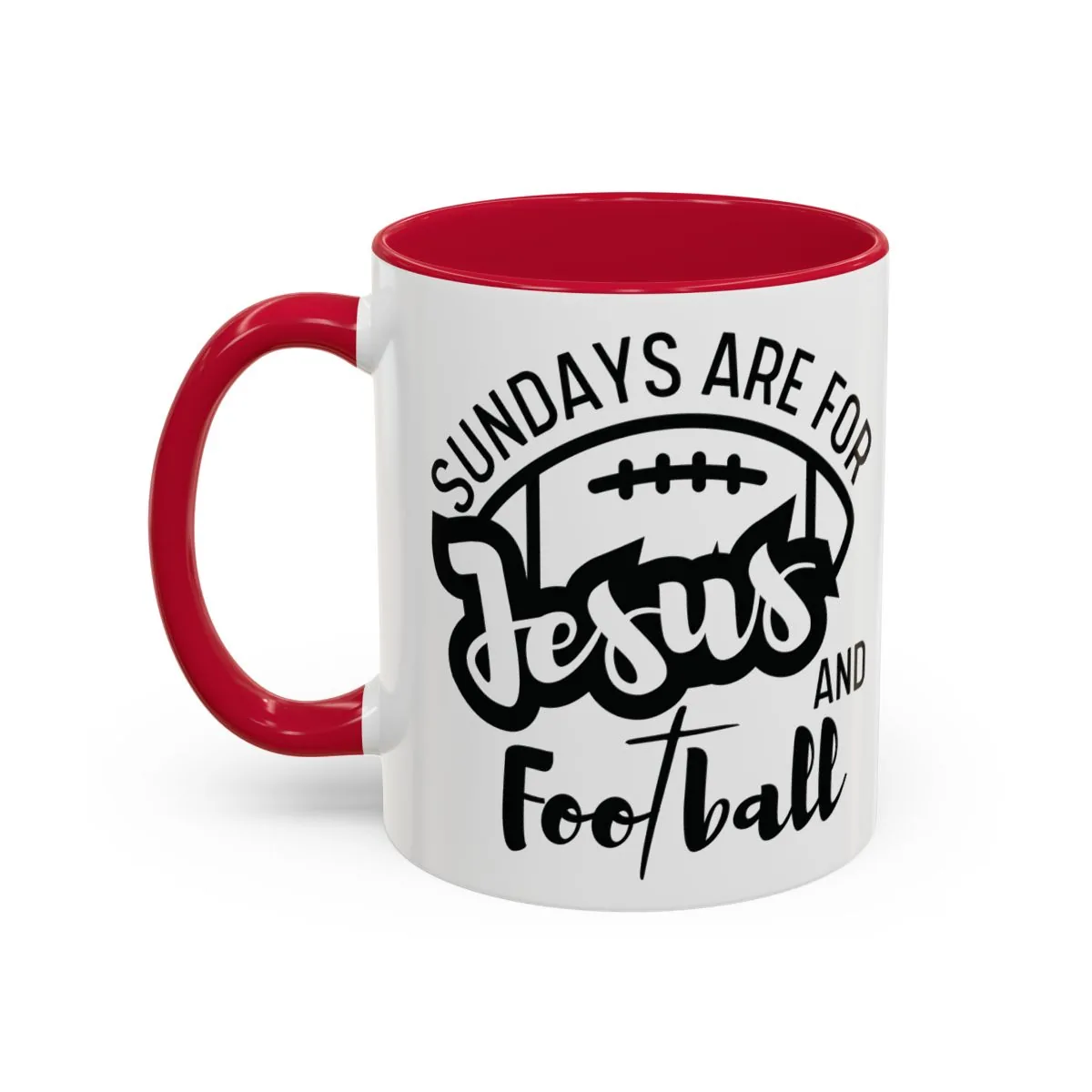 Sundays Are for Jesus and Football Coffee Mug -  thumbnail 3